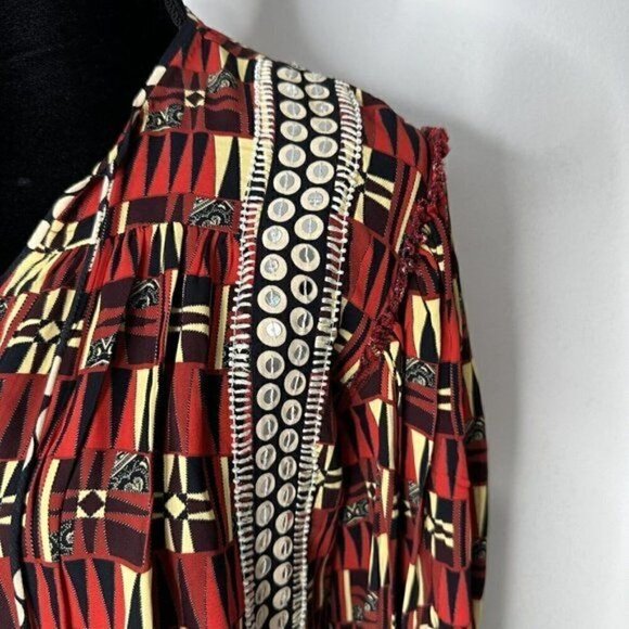 Verb by Pallavi Singhee Dress Red Sarah Tunic size XS - Picture 6 of 16